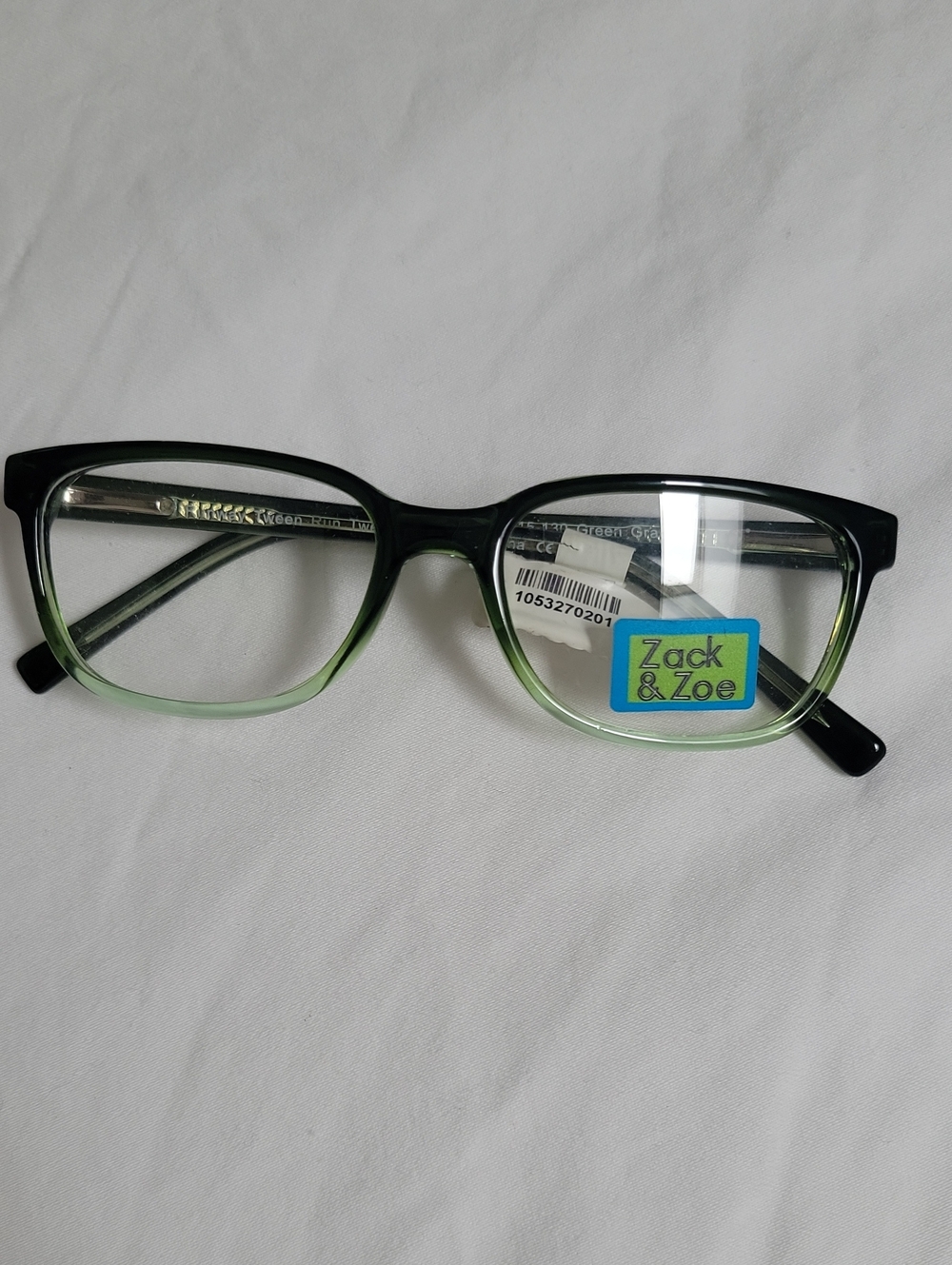Zack & Zoey Black to Light Green Ombre Teens Glasses Frames 46-15-130